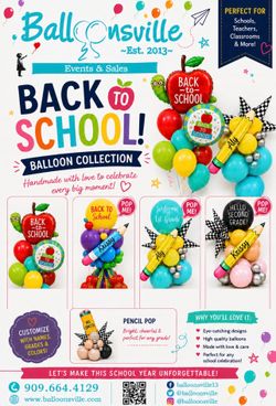 Back to school balloons