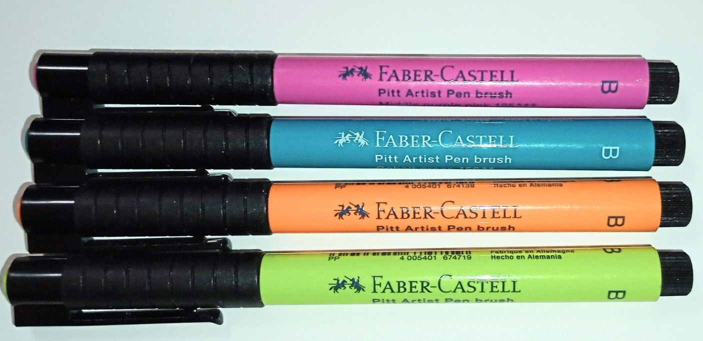 Faber-Castell Pitt Artist Brush Pens 4 Ct