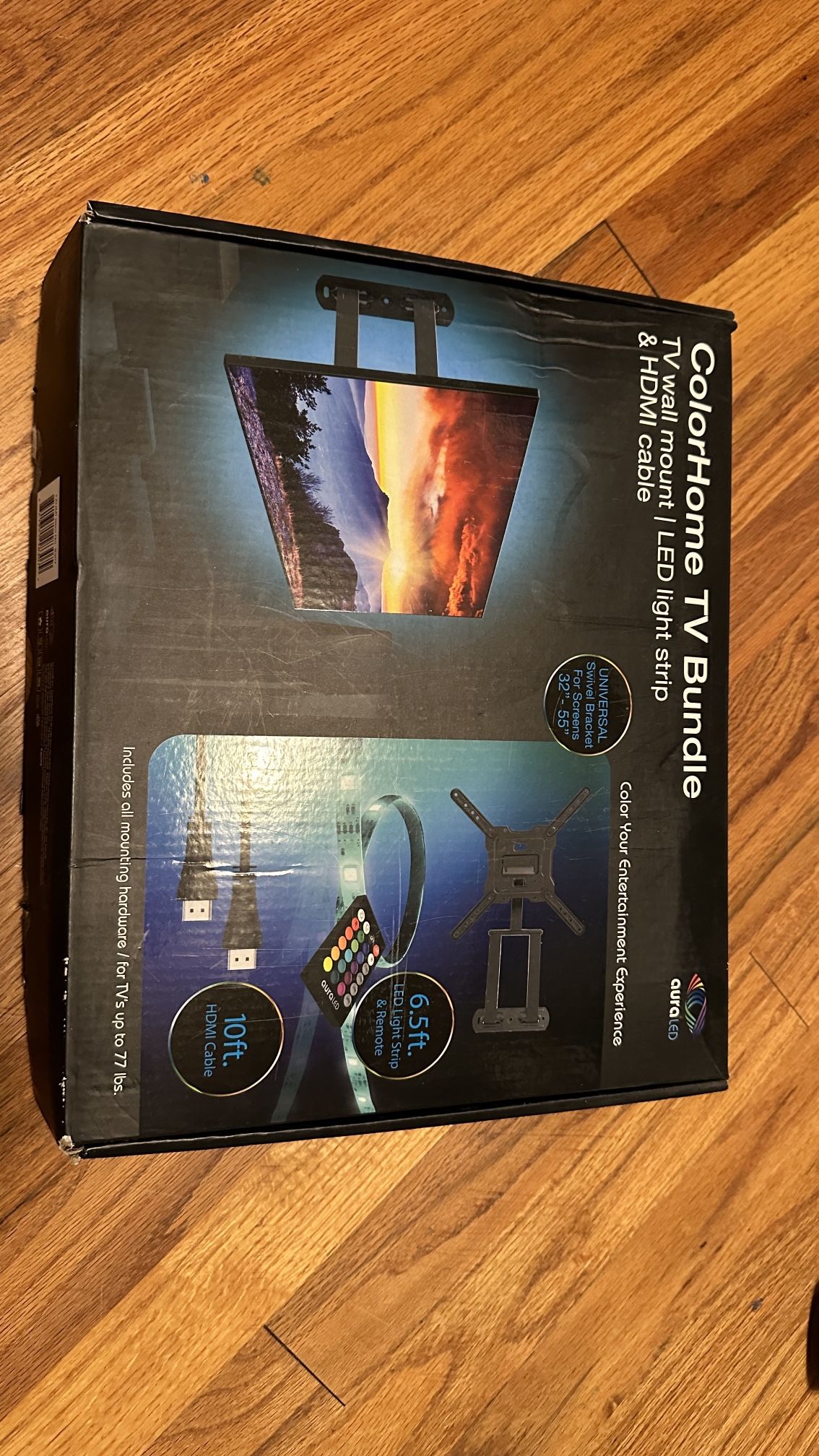 TV Wall Mount W/ Led Light Strip