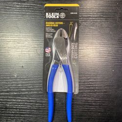 Klein Tools Diagonal Cutting Pliers, Angled Head, 8-Inch