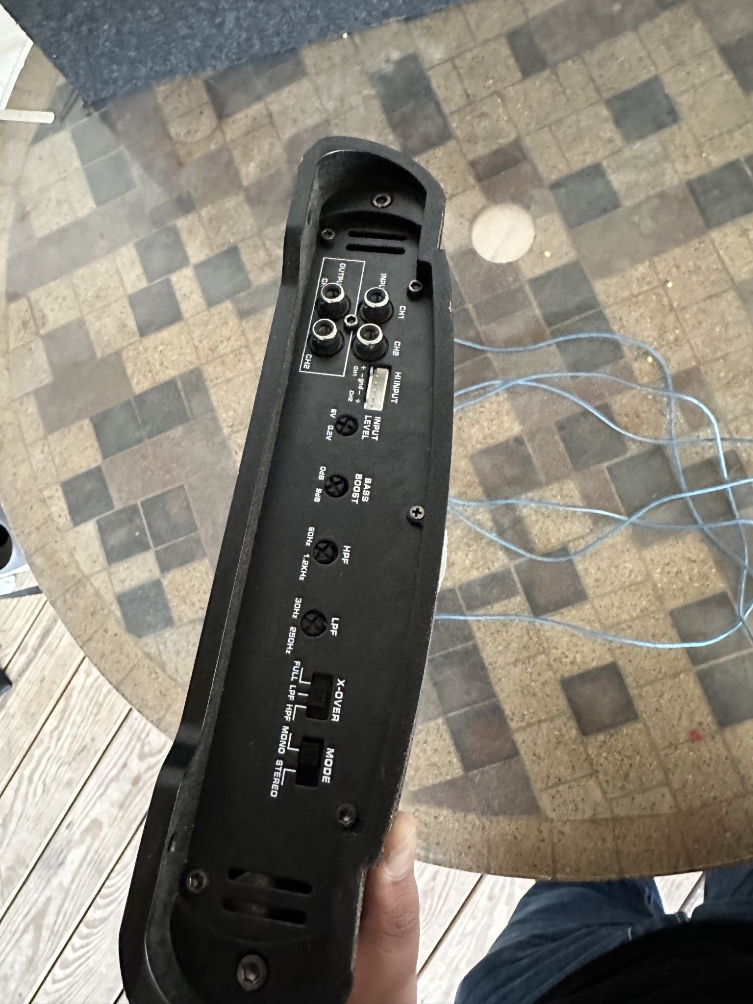 Subwoofer Box For 2 12s And AMP For Bass for Sale in Hockley, TX OfferUp