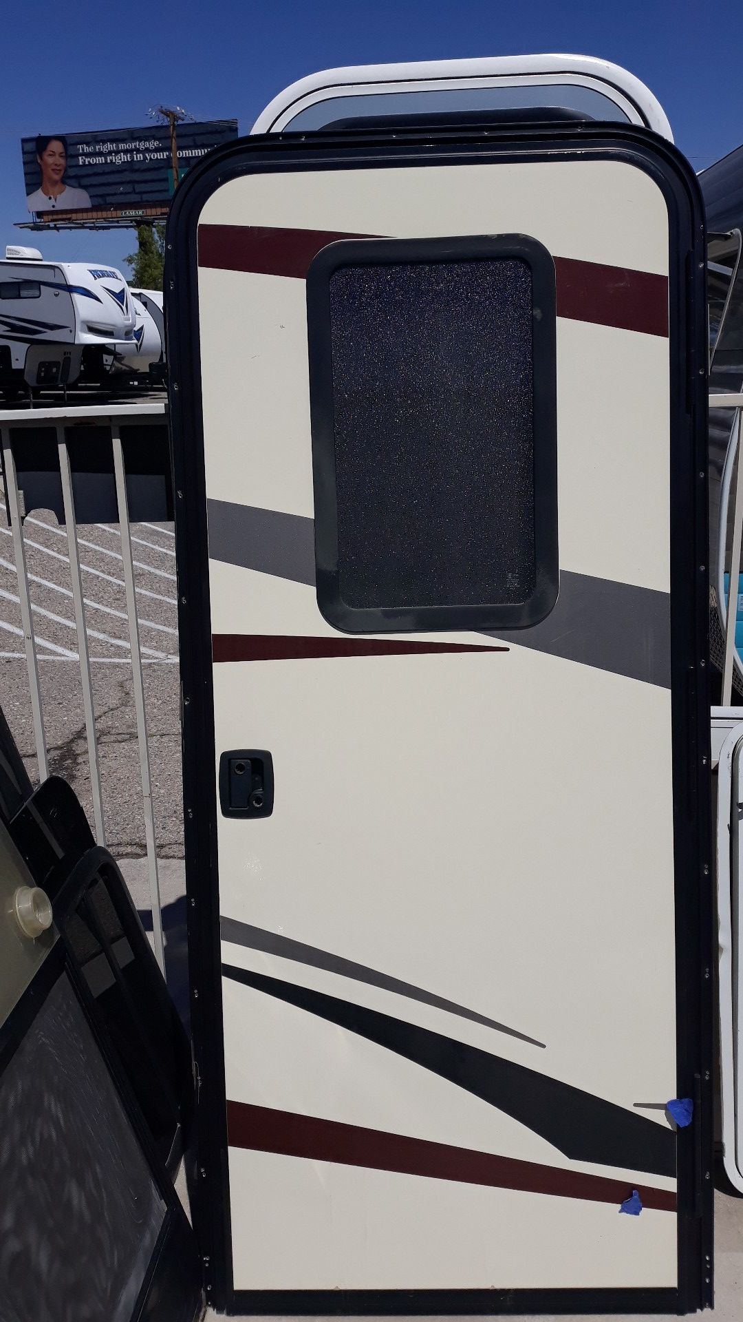 Entry doors new and used RV travel trailers