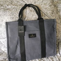 London Fog Gray Tote Bag 