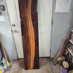 Handmade Black walnut and epoxy entry table top