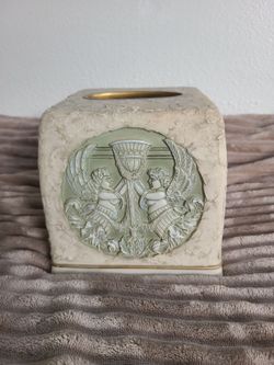 Decorative Tissue Box Cover. Angels.