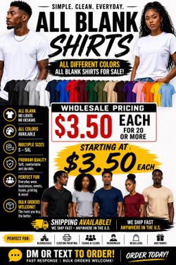 Blank tee shirts wholesale