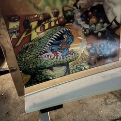 Doug Bloodworth limited edition giclée on canvas:”Action Comics Godzilla”
