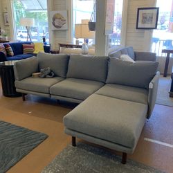 Burrow The Field 4-piece Sectional Lounger In Carbon