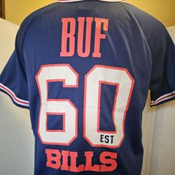 Buffalo Bills Baseball Style Jersey 
