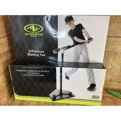 Athletic Works 3 Position Batting Tee 23.75-35 Low-resistance ball cradle