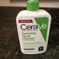 CeraVe DEVELOPED WITH DERMATOLOGISTS Hydrating Facial Cleanser For Normal to Dry Skin