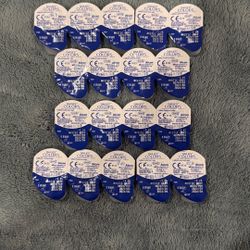 9 DAYS OF MYSTIC GRAY DAILIES COLORS CONTACTS - PRESCRIPTION -1.25