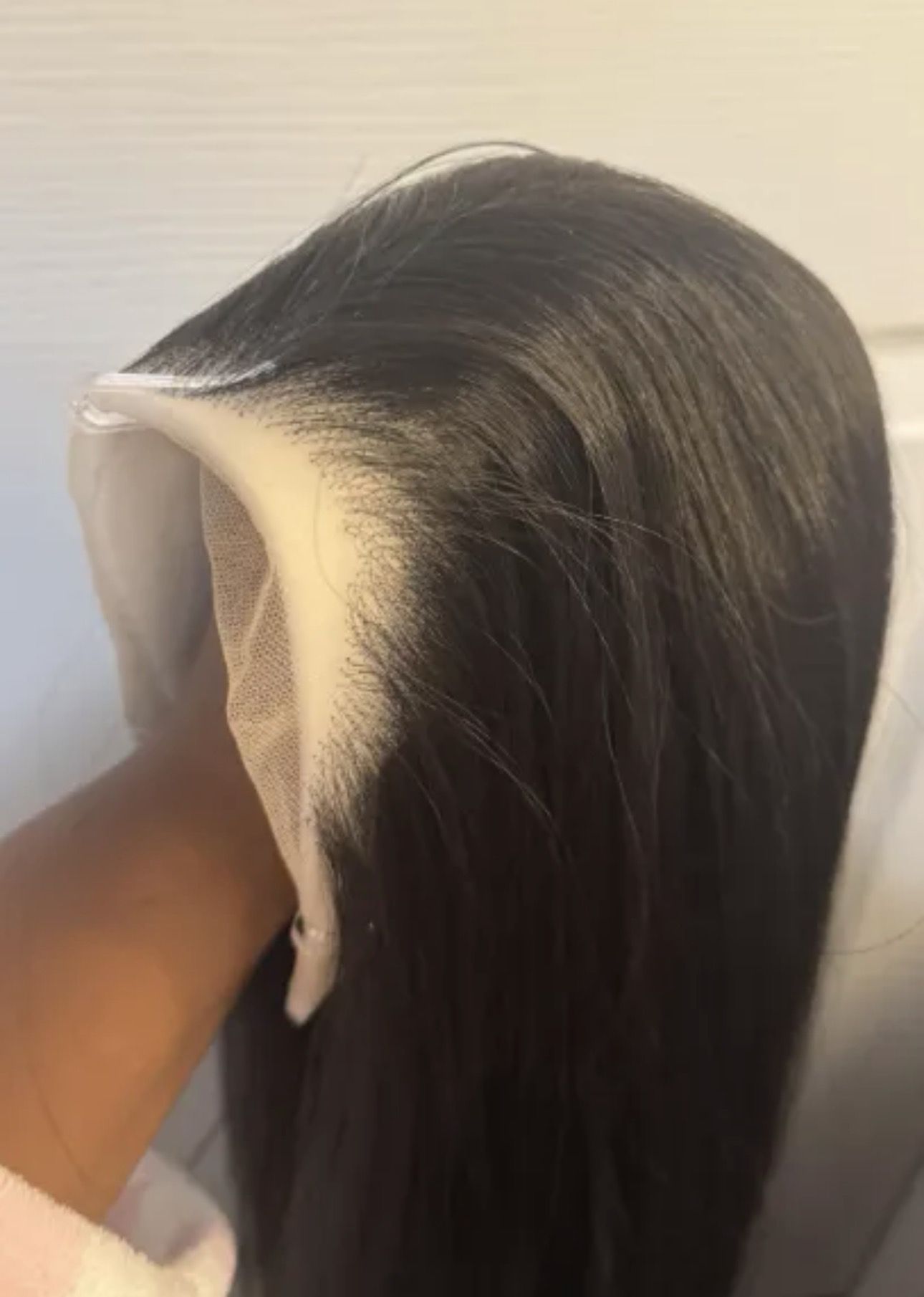 34 inch bone straight 13 x 4 lace front synthetic hair