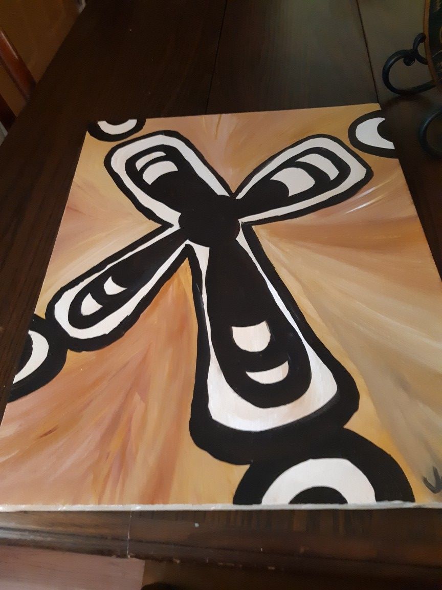 Cross canvas