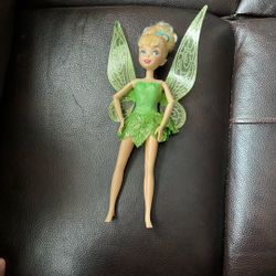 Disney Store Fairies Tinkerbell Doll Fluttering Wings