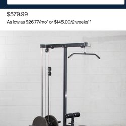 Gym Equipment- Titan Fitness Plate-Loaded Lat Tower V2