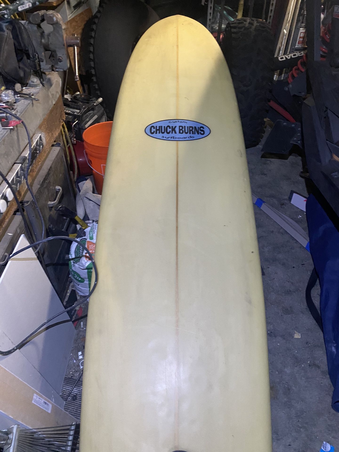 Chuck Burns, custom surfboard