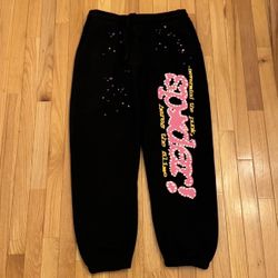 Black Sp5der Pants