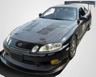 Blemished 1992-2000 Lexus SC Series SC300 SC400 Carbon Creations TS-1 Hood - 1 Piece
