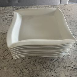 Set of 8 Pier 1 Imports Dinner Plates