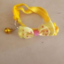 Pet Kitten Puppy  Cat Dog Collar With Bell Adjustable Suze