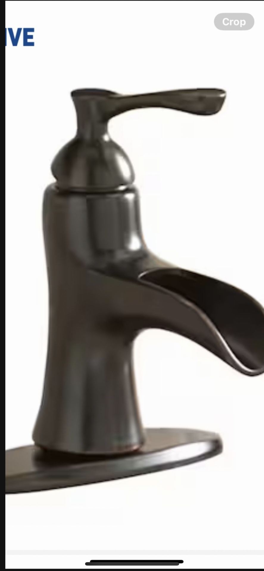 Giagni Andante Vintage bronze 4-in centerset 1-handle WaterSense Waterfall 
