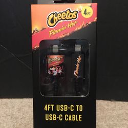  4ft USB- C.    To  USB  C - Cable   Flamin Hot Cheetos (new))