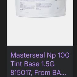 Master Seal Np 100    45 Buckets1.5 Gallons Each 