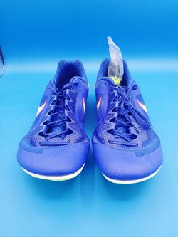 Nike Zoom Rival Multi Mens Size 12 Track Shoes W/ Spikes Blue/ Orange.
