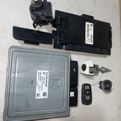 2009 BMW 328I COMPLETE DME COMPUTER KEY IGNITION ECU SET MSV80.1