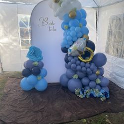 Party Backdrop Setup, Balloons