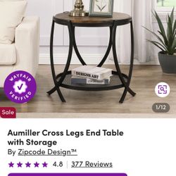 Aumiller End Table Assembled 