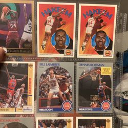 Random Vintage NBA Trading Card Lot.  All Cards In These Photos Plus Several Bonus Pages Filled!!