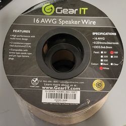 16 AWG SPEAKER WIRE  100 FEET 0.254MM X 26 STRANDS GEAR IT 