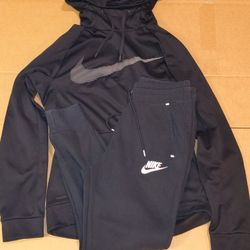 Nike Track and Field Hoodie & Sweats Both Black Shirt Size Small Pants Size X-Small 

Both are in good condition some fading with no major defects
