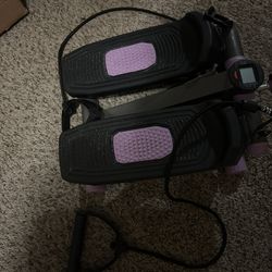 Mini Stepper With Resistance Bands