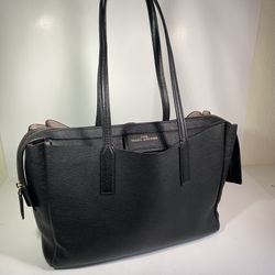 Marc Jacobs Tote Bag Big Handbag Black Leather 