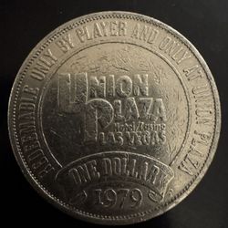 Union Plaza Hotel/Casino $1 token from 1979