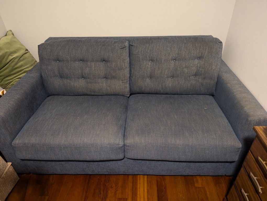 Crate and Barrel Bowen Tufted Sleeper Sofa