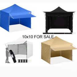 10 x 10  Canopy Commercial Tent Outdoor Party Canopies with 4 Removable Sidewalls