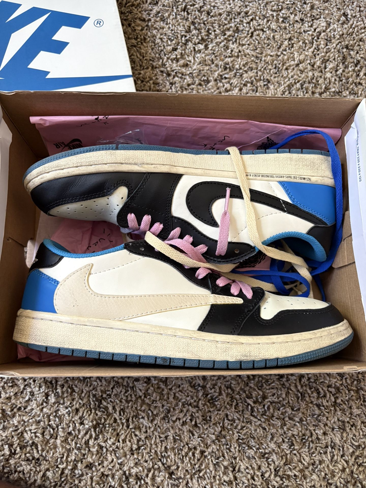 Travis Scott “Fragment” Jordan 1 Retro Low