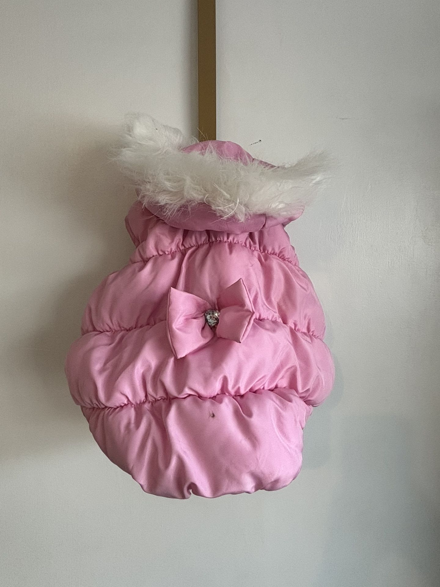 Pink Dog Coat Winter Jacket