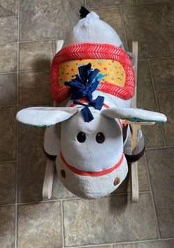 Kids rocking donkey