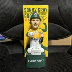 Sonny Gray Oakland A’s Solar Powered Gnome
