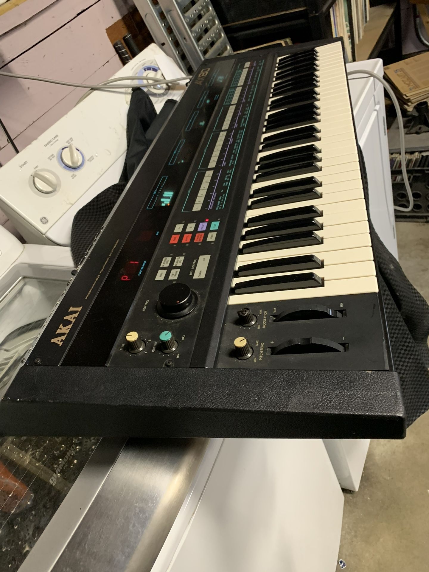 Akai Ax80 Vintage Synth From The 80s.