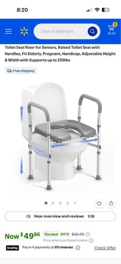 Toilet seat riser.