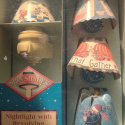 Antique Spin Shades Night Lights Never Opened