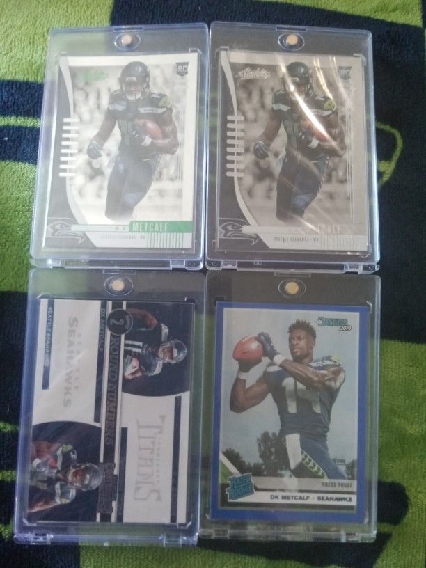 4 Card DK Metcalf Rc Lot.