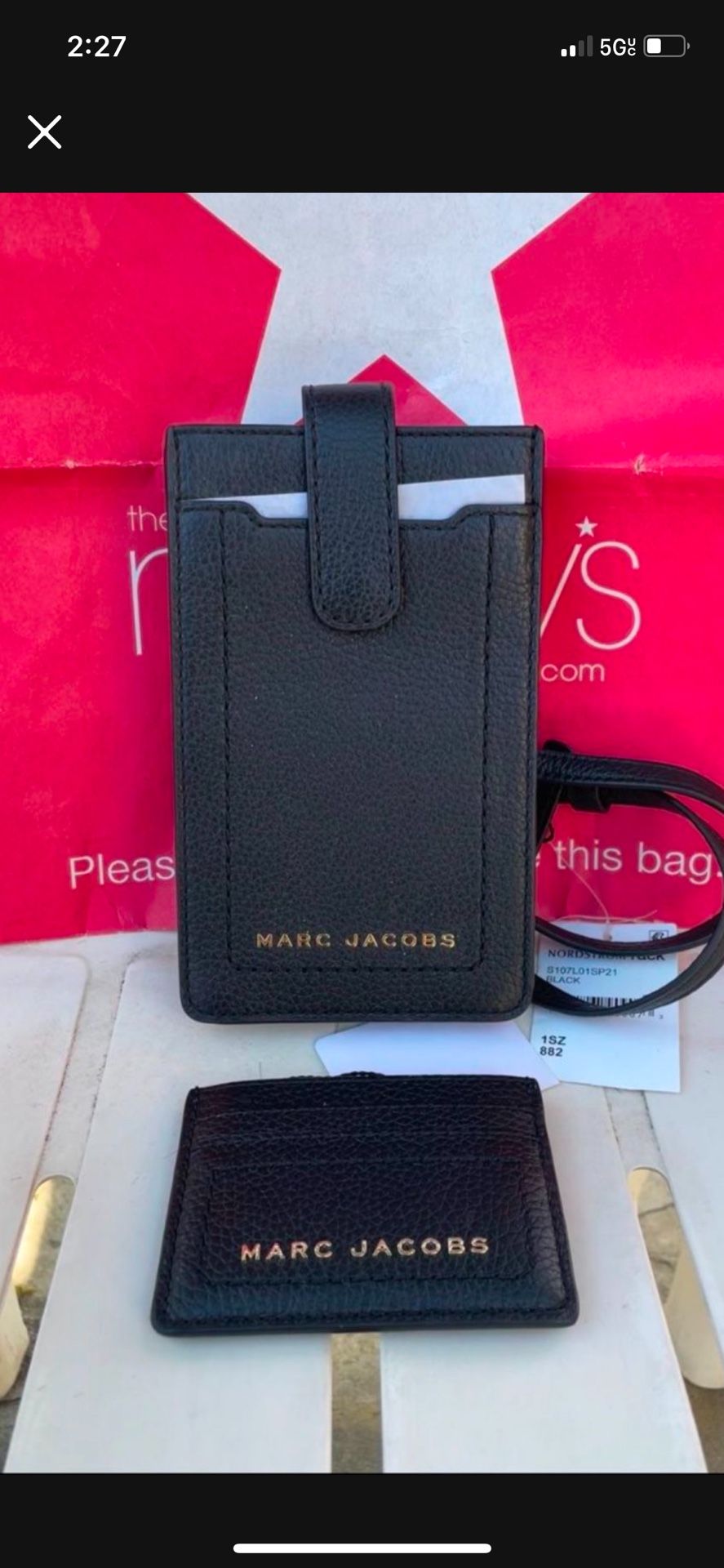 Marc Jacobs Phone Crossbody Bag and Leather Card Case NWT Pick up location in the city of Pico Rivera