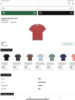 supreme Small Box Tee red bandana 